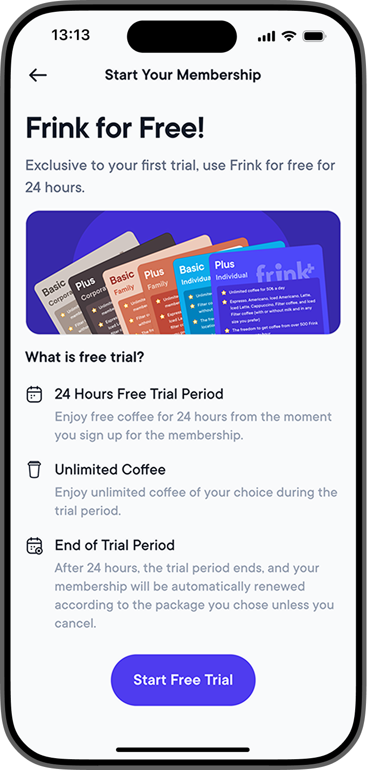 Select Membership Plan and Complete Payment